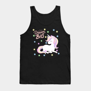 Unicorn Dream big Cute baby outfit great for kids toddlers baby shower Tank Top